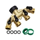 4way brass ball valve with America standard